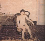 Edouard Vuillard In the armchair naked female oil